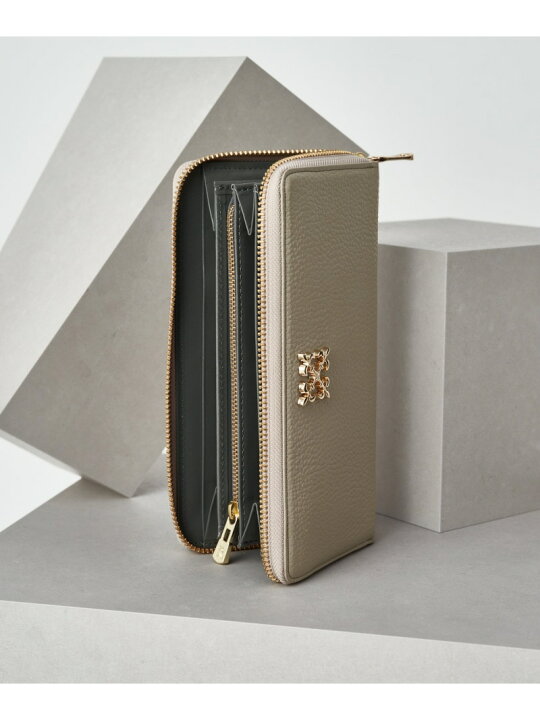 楽天市場】モノグラムプレートラウンドジップウォレット russet  