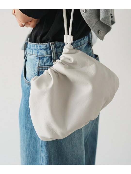 楽天市場】[4way]レザー巾着ショルダーバッグ【chi企画】 russet  