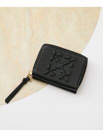 エンボスモノグラム三つ折りウォレット russet ラシット 財布・ポーチ・ケース 財布 ブラック グレー【送料無料】[Rakuten Fashion]