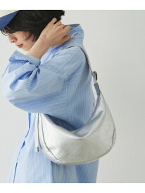 ソフトレザーラウンドショルダーバッグ[silver] russet ラシット バッグ ショルダーバッグ シルバー【送料無料】[Rakuten Fashion]