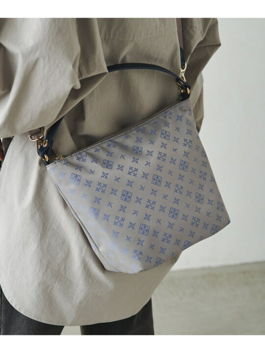 楽天市場】ナイロンジャガードシンプルショルダーバッグ russet  