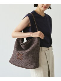 【20%ポイントバック】ナイロンラフィアワンショルダーバッグ russet ラシット バッグ ショルダーバッグ ホワイト ブラック【先行予約】*【送料無料】[Rakuten Fashion]