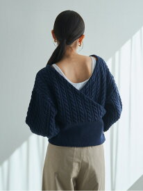 【SALE／50%OFF】【ANOTHER BRANCH】カシュクールニット (MA-707) russet ラシット トップス ニット ネイビー ホワイト グレー【RBA_E】【送料無料】[Rakuten Fashion]