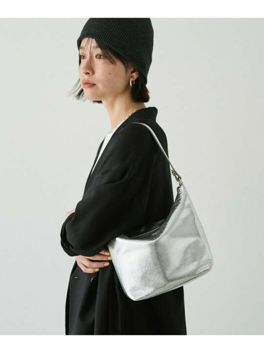 楽天市場】ソフトレザーシンプルショルダーバッグ[silver] russet  