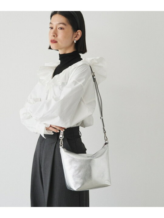 楽天市場】ソフトレザーシンプルショルダーバッグ[silver] russet  