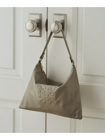 エンボスモノグラムショルダーバッグ russet ラシット バッグ ショルダーバッグ グレー グリーン ブラック【先行予約】*【送料無料】[Rakuten Fashion]