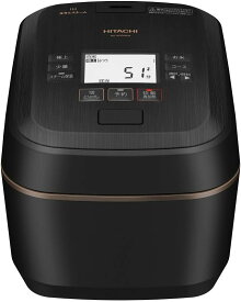 日立 IH炊飯器 RZ-W100EM K 5.5合・圧力×スチームで極上ごはん 蒸気カット＆多彩な炊き分け機能付き(ブラック)