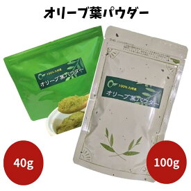 オリーブアカデミー オリーブ葉パウダー 40g 100g ヨーグルト スムージー 健康 ナチュラル