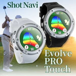 ShotNavi �S���t �����v Evolve PRO Touch �V���b�g�i�r GPS �S���t�i�r �r���v�^ ��������� �^�b�`�p�l�� �J���[�t�� �z���C�g���V���o�[ �u���b�N���V���o�[��������