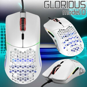 Glorious Model O �Q�[�~���O�}�E�X �O�����A�X �L�� GO-WHITE �z���C�g RGB �y�� 6�{�^�� Pixart PMW-3360 ��������