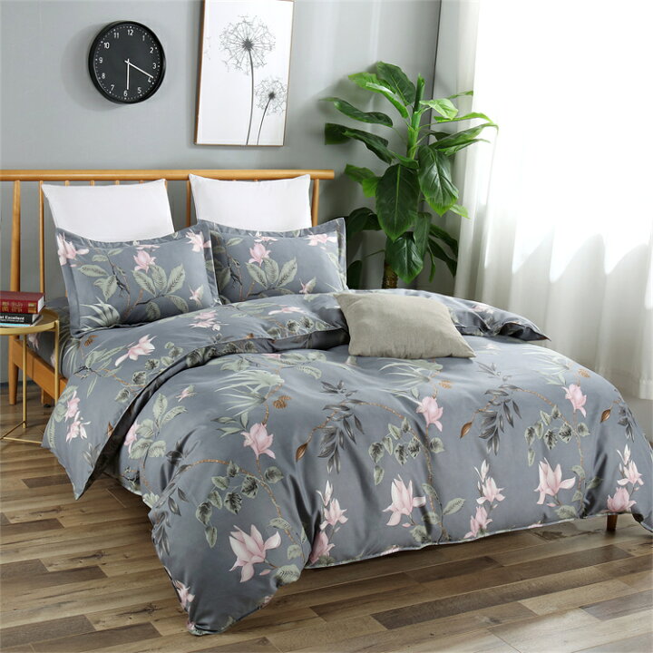 楽天市場 ポイント10倍 布団カバー シングル 3点セット セミダブル ダブル クイーン 4点セット 掛け布団カバー ベッドカバー シーツ おしゃれ 洋式和式兼用 寝具カバーセット シーツセット ボックスシーツ ベッドカバー シングル 3点セット ピーチスキン加工 Ruyi