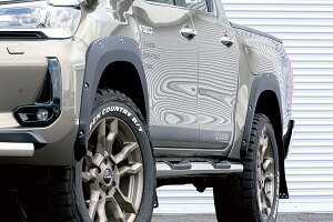 JAOS フェンダーガーニッシュ type-X 塗装品 マットブラック ハイラックス 125系 B135098MB