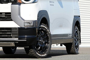 JAOS フェンダーガーニッシュ type-X 塗装品 マットブラック デリカミニ B135392MB