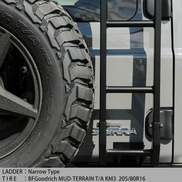 楽天市場】ジムニーJB64, JB74用 アピオ製 スチール製リアラダー 