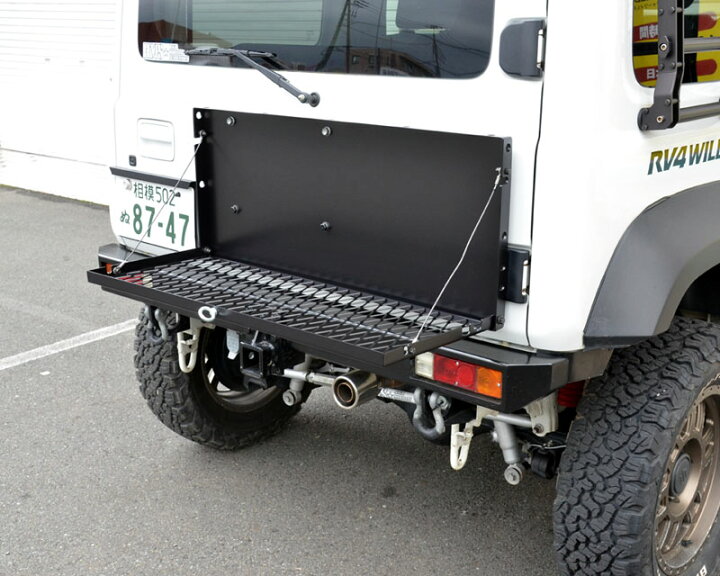 楽天市場】ジムニーJB64,JB74,JC74用 折りたたみ式リアゲートキャリア 