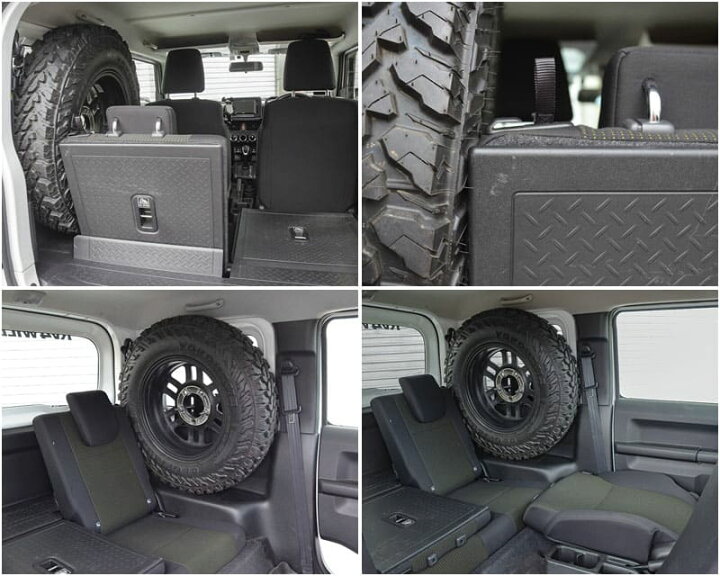 楽天市場】ジムニーJB64W, JB74W用 スペアタイヤ車内積載キット（JB64 