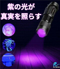 UVライト 送料無料 照射範囲切替式 紫外線ライト 紙幣判定 真贋 RV ハイパーインフレ 衛生チェック 防犯 清掃 アウトドア DIY 実験 汚染物質 トイレ汚れ 検出ライト