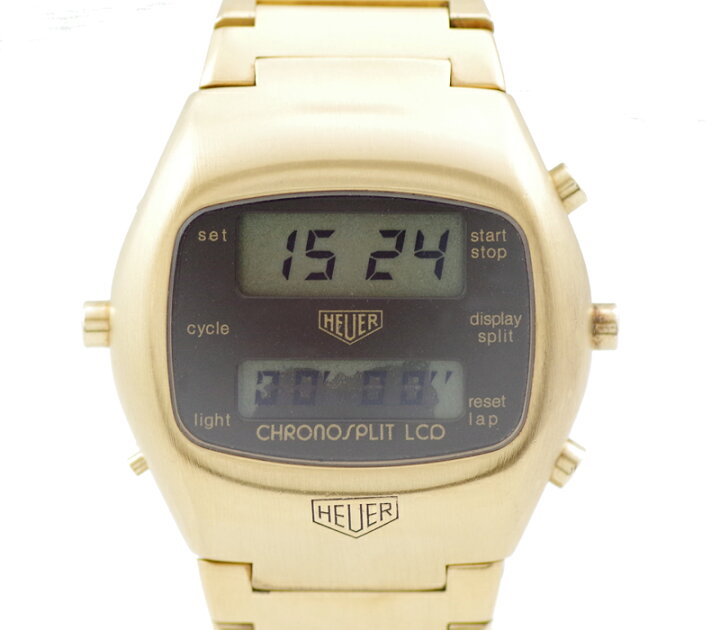 楽天市場】希少品 電池交換済 HEUER ホイヤー CHRONOSPLIT クロノ  