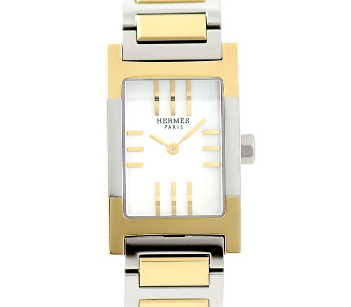 楽天市場】電池交換済 HERMES エルメス タンデム TA1.220 ホワイト 