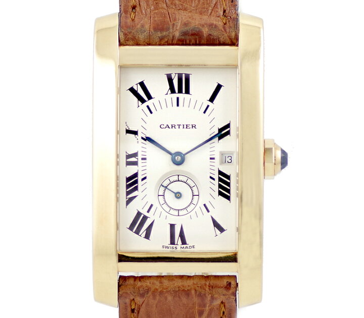 楽天市場】電池交換済 Cartier カルティエ タンクアメリカン MM 金無垢 