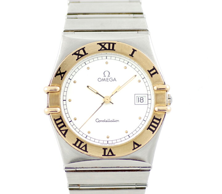 楽天市場】電池交換済 OMEGA オメガ コンステレーション デイト 白  