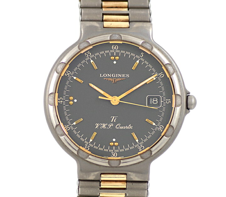 楽天市場】電池交換済 LONGINES ロンジン コンクエスト VHP チタン 