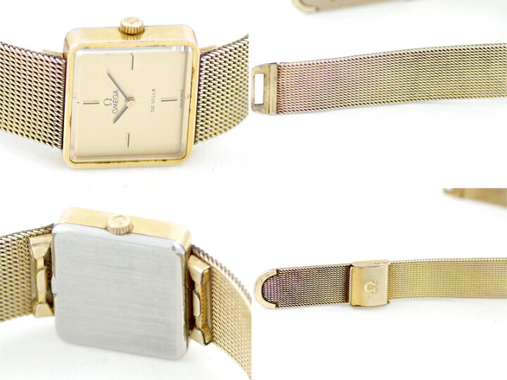楽天市場】希少品 OMEGA オメガ DE VILLE デビル スクエア カット  