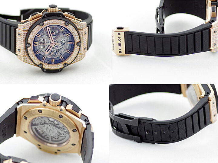 楽天市場】HUBLOT ウブロ キングパワー ウニコ キングゴールド パヴェ  