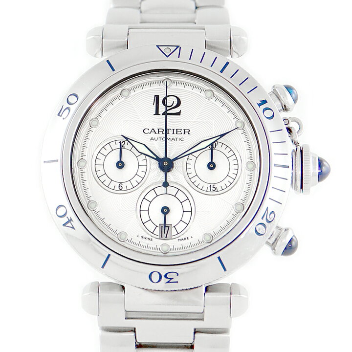楽天市場】Cartier カルティエ パシャ 38mm W31030H3 2113 クロノ  