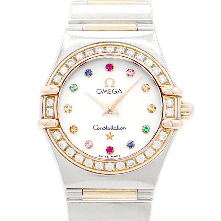 電池交換済 OMEGA オメガ コンステレーション ミニ アイリス マイ  