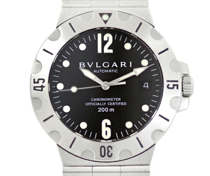 楽天市場】BVLGARI ブルガリ ディアゴノ スクーバ SD38S 200m防水 