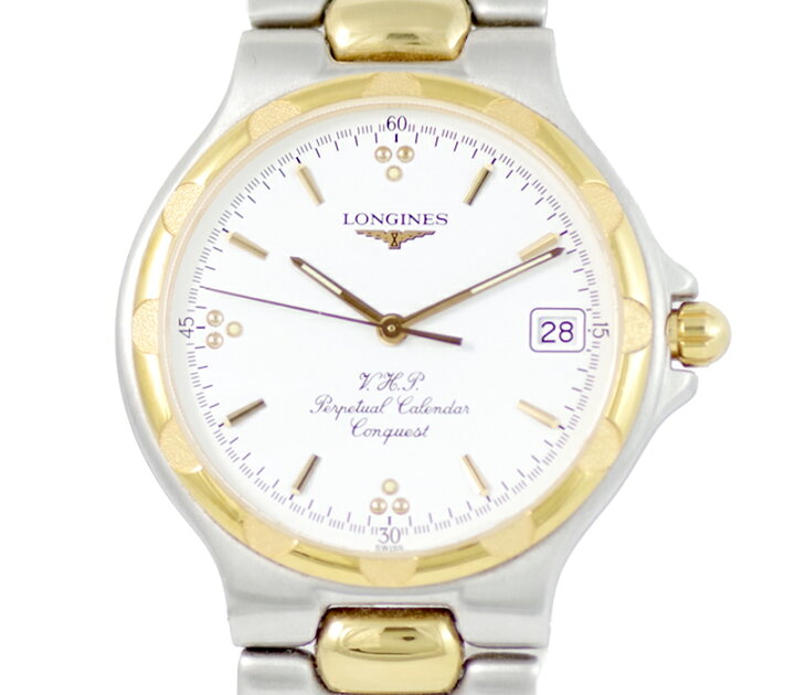 楽天市場】電池交換済 LONGINES ロンジン コンクエスト VHP  