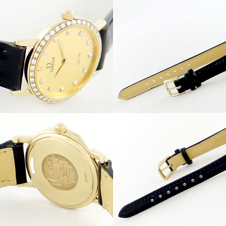 楽天市場】電池交換済 OMEGA オメガ デビル 純正ダイヤモンド ダイヤ 