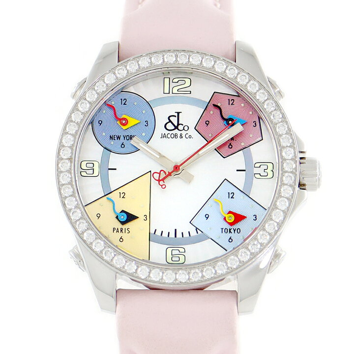 楽天市場】電池交換済 JACOB&Co. ジェイコブ ファイブタイムゾーン  