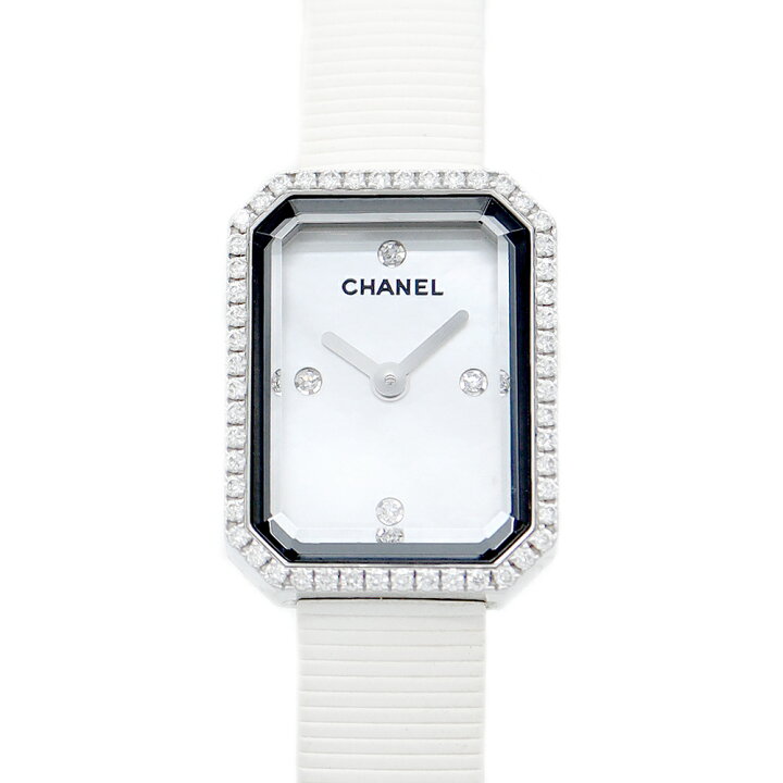 楽天市場】電池交換済 CHANEL シャネル プルミエール H2433 白  