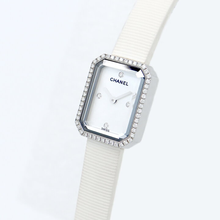楽天市場】電池交換済 CHANEL シャネル プルミエール H2433 白  