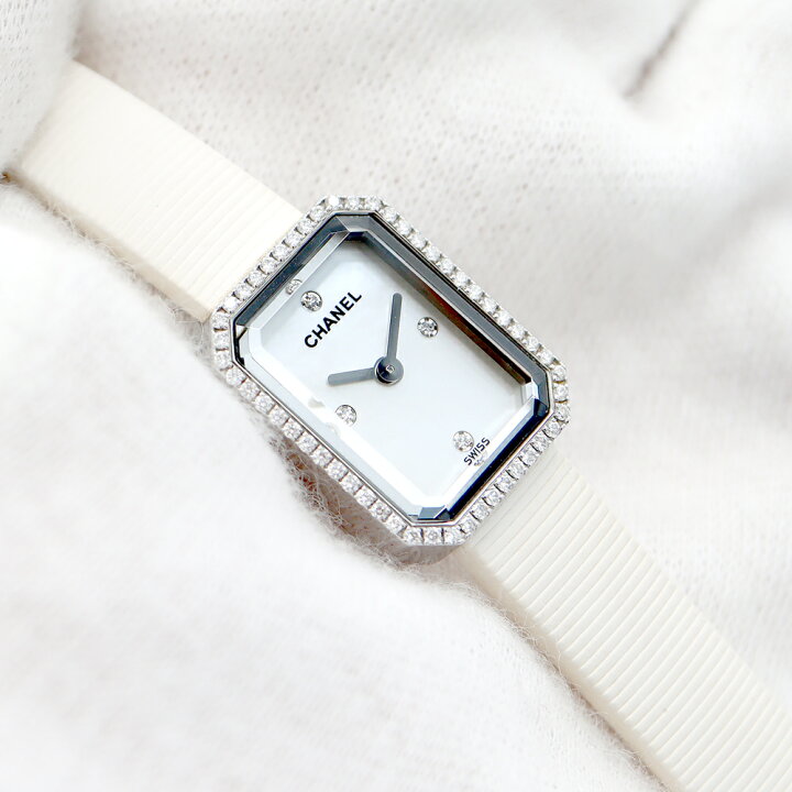 楽天市場】電池交換済 CHANEL シャネル プルミエール H2433 白  