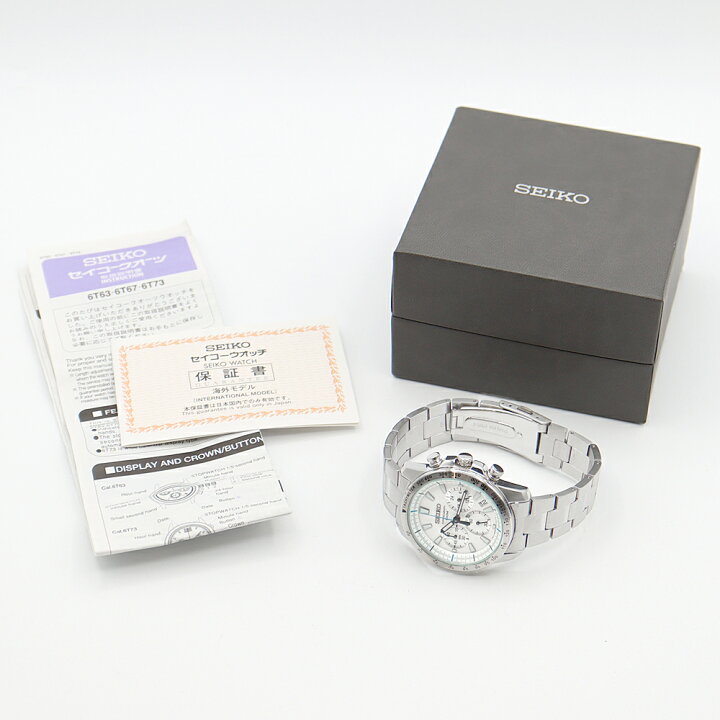 楽天市場】電池交換済 SEIKO セイコー クロノグラフ 海外モデル 6T63  