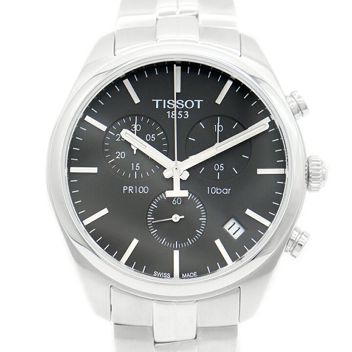 楽天市場】電池交換済 TISSOT ティソ PR100 クロノグラフ T101 417 11 