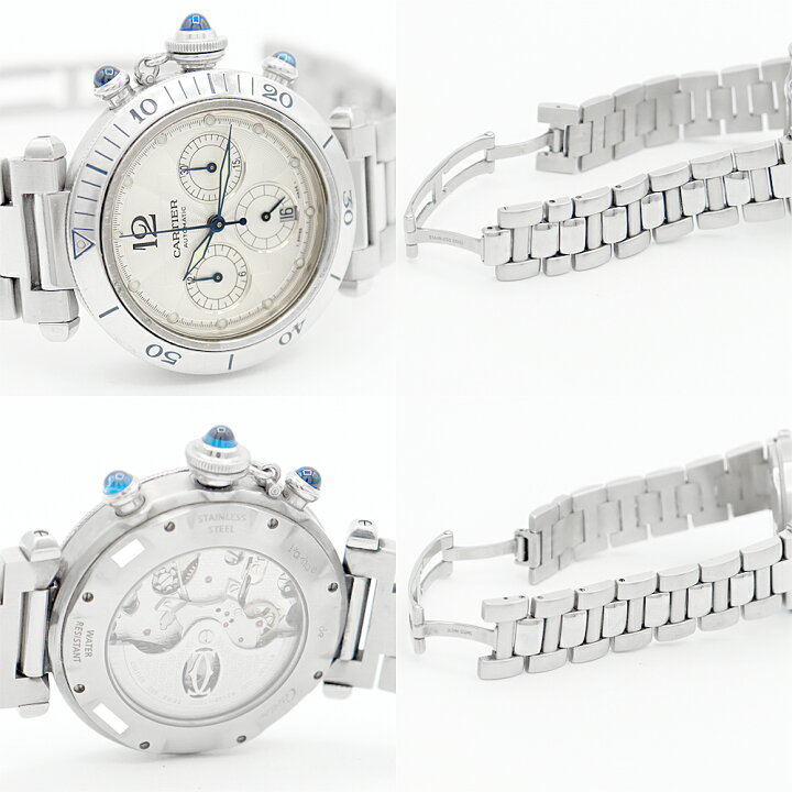 楽天市場】Cartier カルティエ パシャ 38mm クロノグラフ W31030H3  