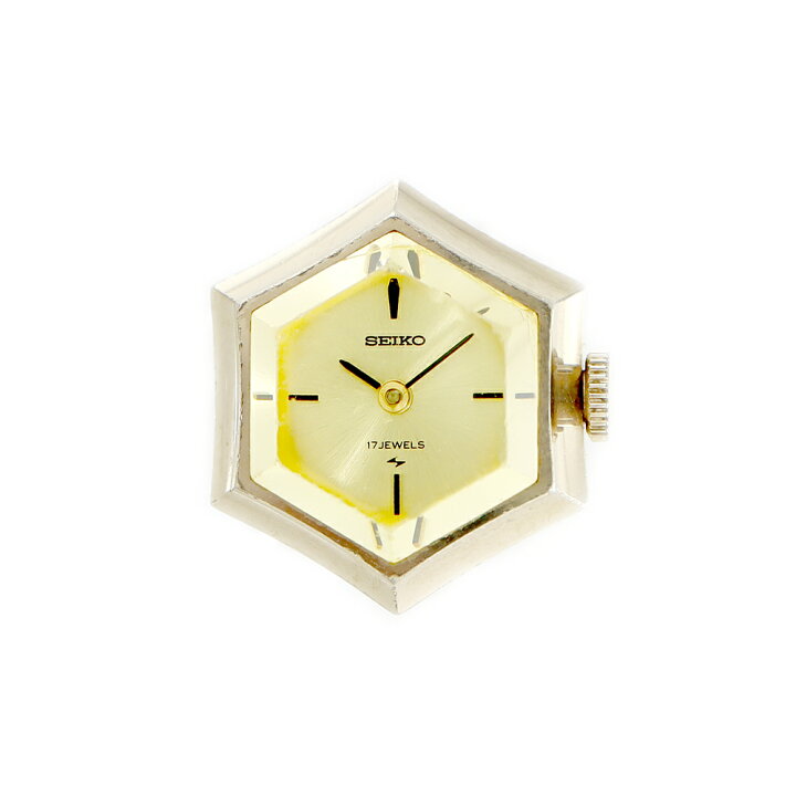 楽天市場】SEIKO セイコー リングウォッチ カットガラス 11-768A 金  