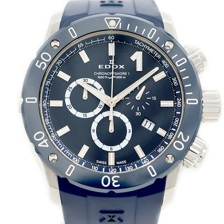 楽天市場】電池交換済 EDOX エドックス クロノオフショア1 クロノ  