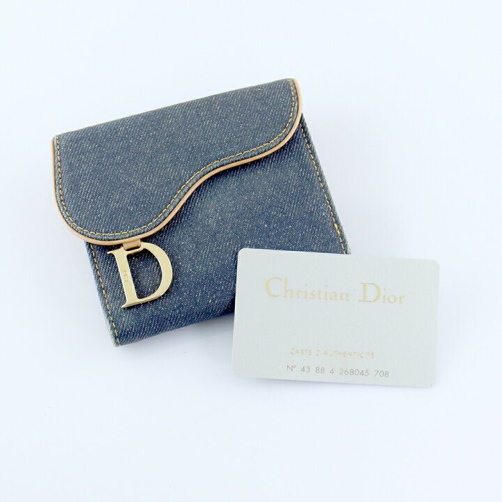 楽天市場】Christian Dior クリスチャンディオール サドル 二つ折り 