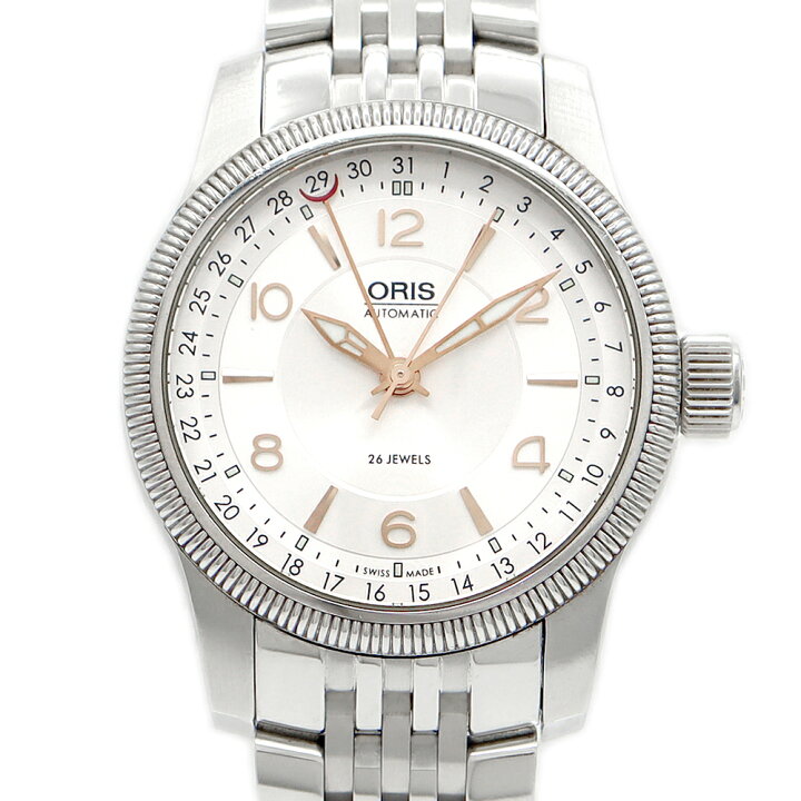 ORIS 自動巻き時計 シルバー ホワイト