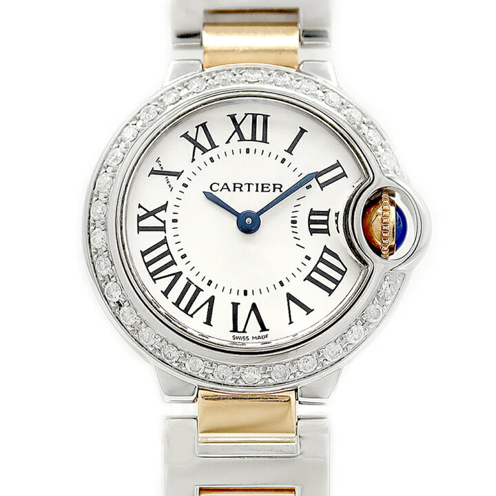 楽天市場】電池交換済 Cartier カルティエ バロンブルー 28mm W69007Z3 