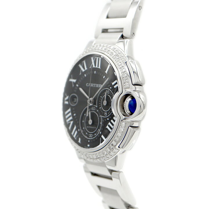 楽天市場】Cartier カルティエ バロンブルー クロノグラフ ダイヤ  