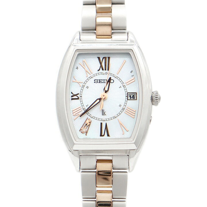 楽天市場】SEIKO セイコー ルキア 1B32-0AJ0 SSQW051 デイト 白  