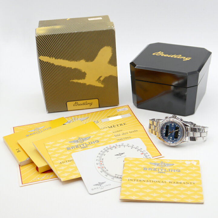 楽天市場】電池交換済 BREITLING ブライトリング B-1 デジアナ クロノ 