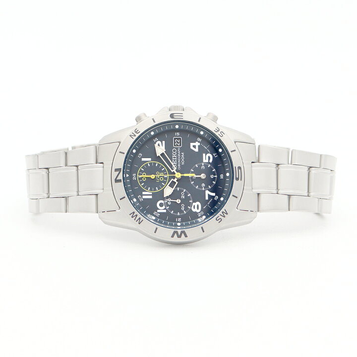 楽天市場】電池交換済 SEIKO セイコー クロノグラフ 7T92-0DX0 デイト 