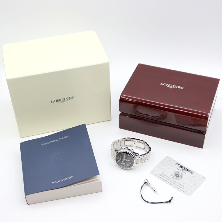楽天市場】ほぼ新品 LONGINES ロンジン マスターコレクション クロノ  